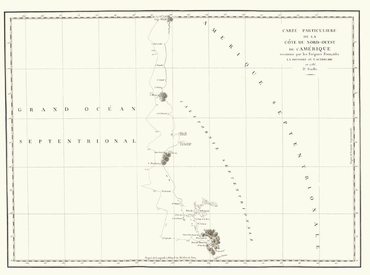 Picture of NORTH AMERICA WESTERN COAST - LA PEROUSE 1786