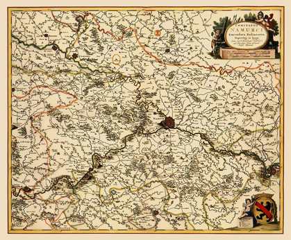Picture of NAMUR PROVINCE BELGIUM BENELUX - VISSCHER 1685