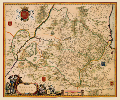 Picture of IBERIAN PENINSULA NAVARRE SPAIN - JANSSON 1638