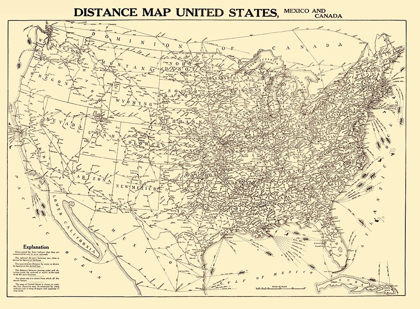 Picture of DISTANCE UNITED STATES MEXICO CANADA - GALLUP 1919