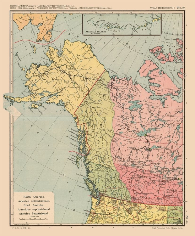 Picture of NORTH AMERICA CANADA UNITED STATES - STREIT 1913