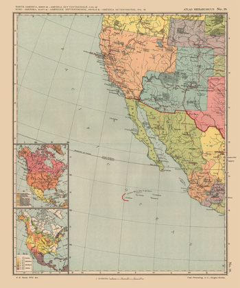 Picture of NORTH AMERICA UNITED STATES MEXICO - STREIT 1913