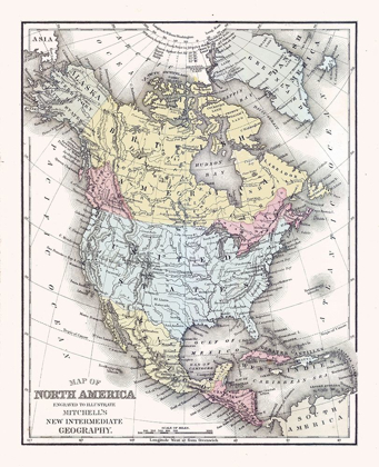 Picture of NORTH AMERICA UNITED STATES MEXICO CANADA