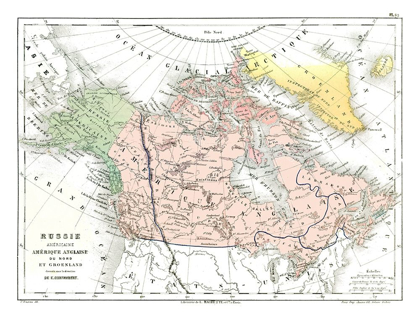 Picture of NORTH AMERICA - CORTAMBERT 1880