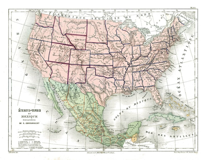 Picture of NORTH AMERICA UNITED STATES MEXICO