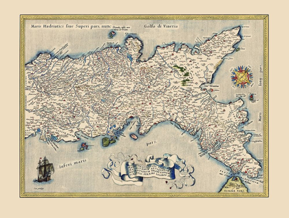 Picture of NEOPOLITAN REGION ITALY - ORTELIUS 1574
