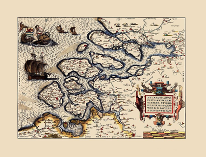 Picture of HOLLAND NETHERLANDS - ORTELIUS 1573