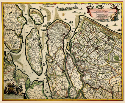 Picture of SOUTH HOLLAND NETHERLANDS - VISSCHER 1681