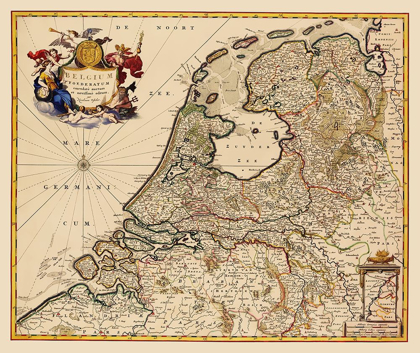 Picture of BENELUX BELGIUM - VISSCHER 1680