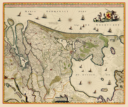 Picture of HOLLAND NETHERLANDS - VISSCHER 1682