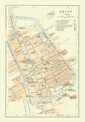 Picture of EUROPE DELFT NETHERLANDS - BAEDEKER 1910