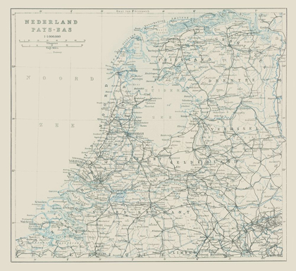 Picture of NORTHERN NETHERLANDS EUROPE - BAEDEKER 1910