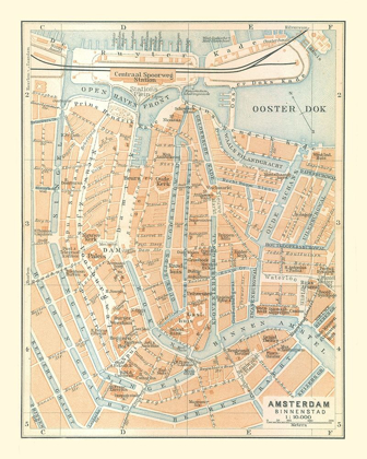 Picture of EUROPE AMSTERDAM NETHERLANDS - BAEDEKER 1910