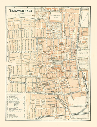 Picture of EUROPE THE HAGUE NETHERLANDS - BAEDEKER 1910