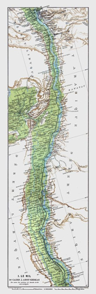 Picture of NILE CAIRO TO ABU QURQAS EGYPT - BAEDEKER 1913