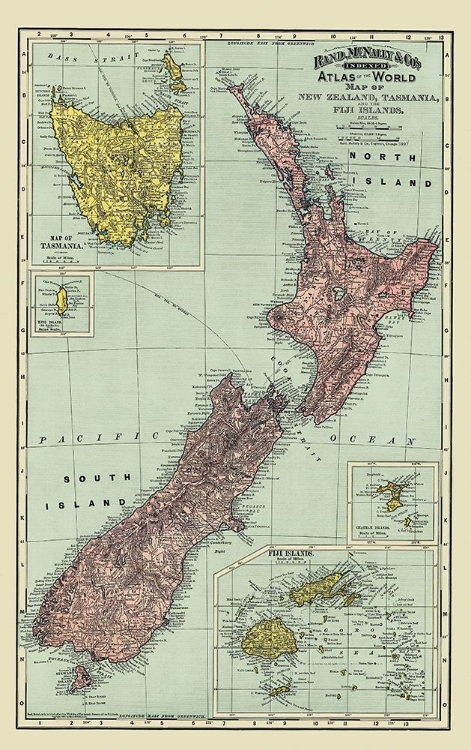 Picture of TASMANIA FIJI OCEANIA NEW ZEALAND AUSTRALIA