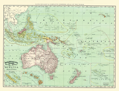 Picture of OCEANIA MALAYSIA - RAND MCNALLY 1892