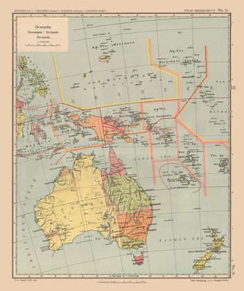 Picture of OCEANIA AUSTRALIA NEW ZEALAND - STREIT 1913
