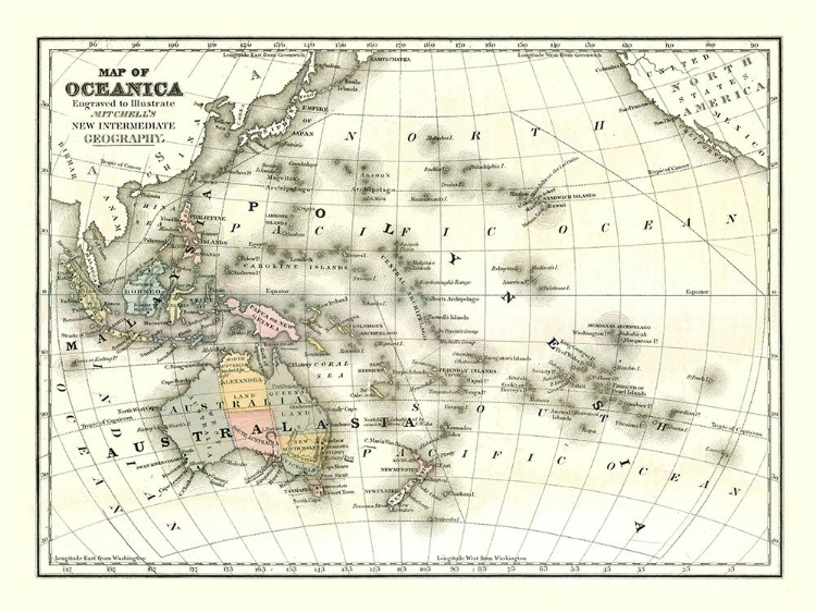 Picture of OCEANIA - MITCHELL 1869