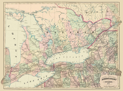 Picture of ONTARIO CANADA - ASHER 1874