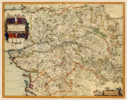 Picture of ORLEANS REGION FRANCE - BLAEU 1662