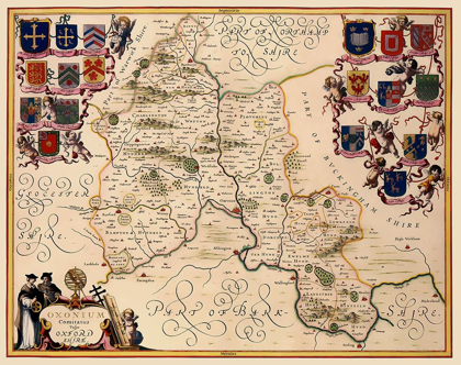 Picture of OXFORDSHIRE COUNTY ENGLAND - JANSSON 1646