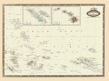 Picture of PACIFIC ISLANDS OCEANIA - GARNIER 1860