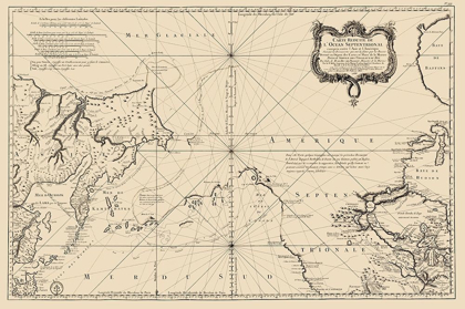 Picture of NORTH PACIFIC OCEAN - BELLIN 1766