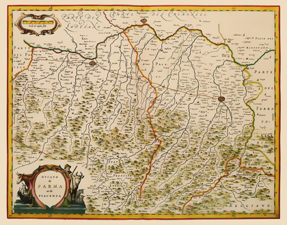 Picture of PARMA PIACENZA REGION ITALY - BLAEU 1640