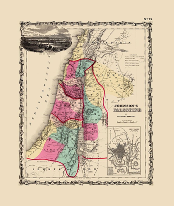 Picture of PALESTINE ISRAEL - JOHNSON 1860