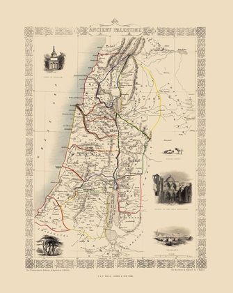 Picture of ANCIENT PALESTINE ISRAEL - TALLIS 1851
