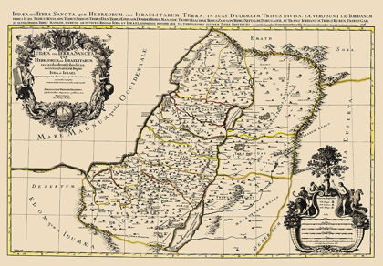 Picture of PALESTINE ISRAEL - JAILLOT 1874