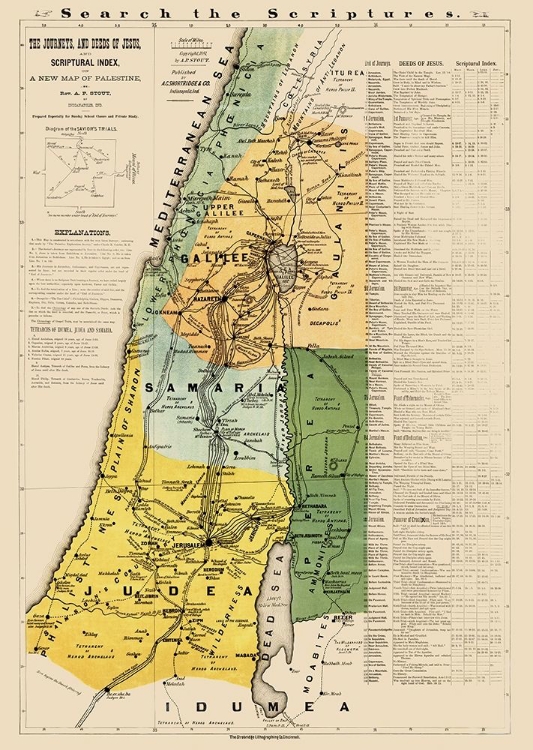 Picture of PALESTINE ISRAEL - STROBRIDGE 1881