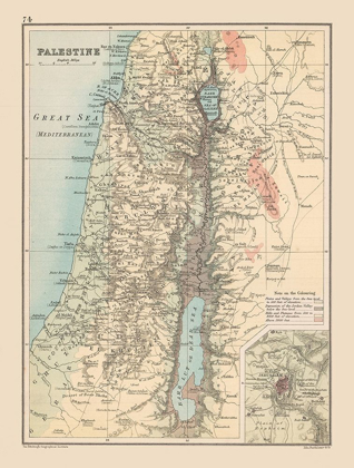 Picture of MIDDLE EAST PALESTINE ELEVATION ISRAEL
