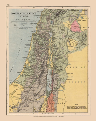 Picture of MIDDLE EAST PHYSICAL PALESTINE ISRAEL - CASE 1878
