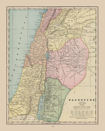 Picture of MIDDLE EAST PALESTINE ISRAEL - CRAM 1892