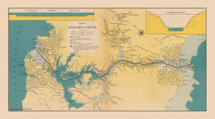Picture of CENTRAL AMERICA PANAMA CANAL - HAMMOND 1910