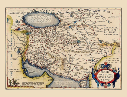 Picture of PERSIAN EMPIRE MIDDLE EAST - ORTELIUS 1570
