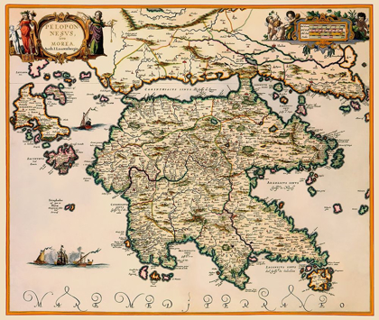 Picture of PELOPONNESE REGION GREECE - JANSSON 1654