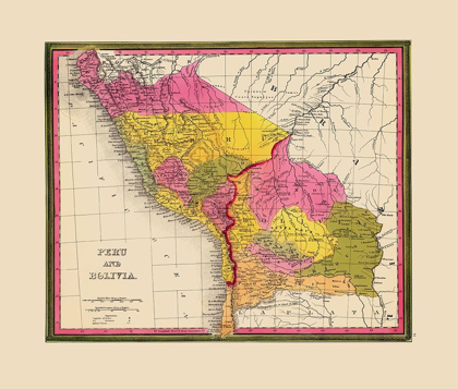 Picture of SOUTH AMERICA PERU BOLIVIA - MITCHELL 1846