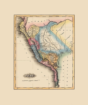 Picture of SOUTH AMERICA PERU - LUCAS 1823