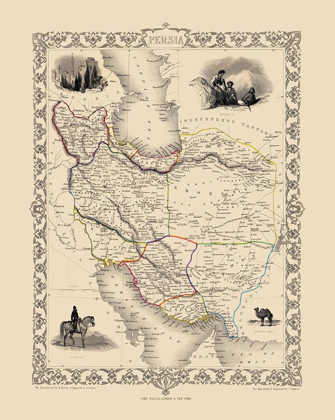 Picture of MIDDLE EAST PERSIA - TALLIS 1851