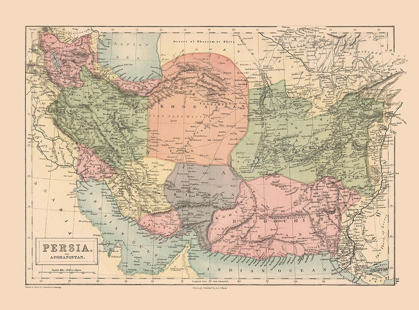 Picture of MIDDLE EAST PERSIA AFGHANISTAN - BLACK 1867