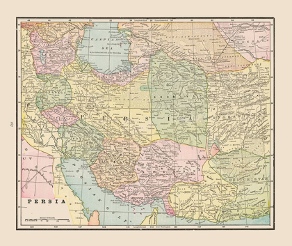 Picture of MIDDLE EAST PERSIA - CRAM 1892