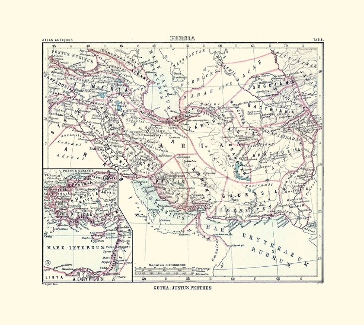 Picture of MIDDLE EAST PERSIA - PERTHES 1896