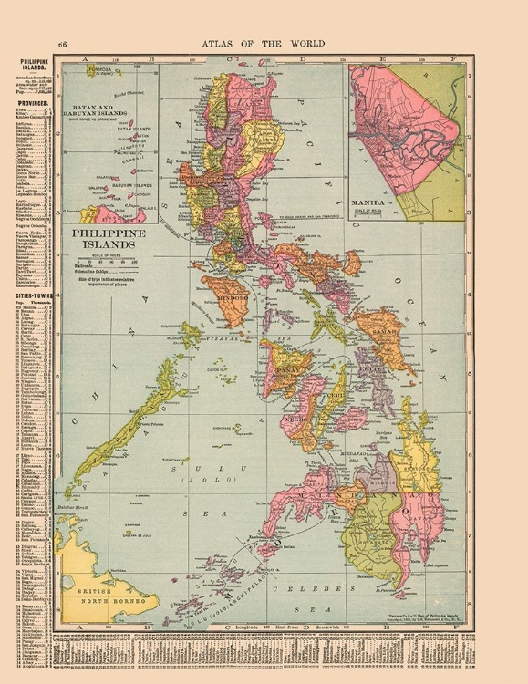 Picture of ASIA PHILIPPINE ISLANDS - HAMMOND 1910