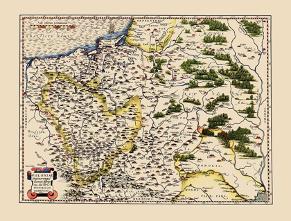 Picture of EASTERN EUROPE POLAND - ORTELIUS 1587