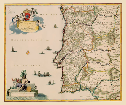 Picture of IBERIAN PENINSULA PORTUGAL - VISSCHER 1681