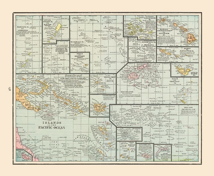 Picture of PACIFIC OCEAN ISLANDS - CRAM 1892