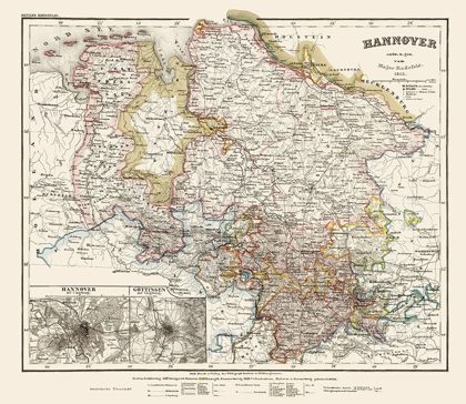 Picture of HANNOVER PROVINCE GERMANY - RADEFELD 1851